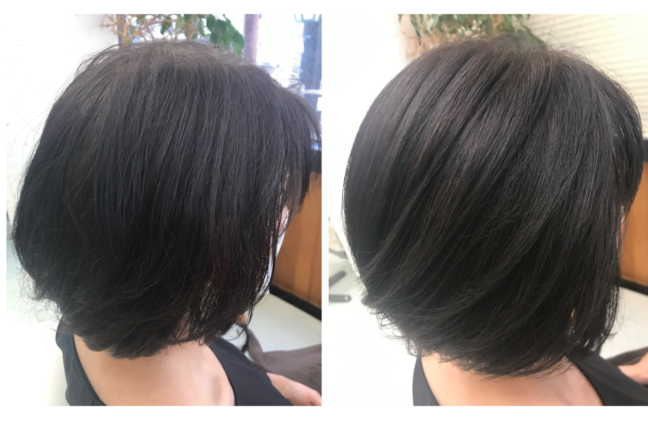 エアーストレート実例（エイジング毛）